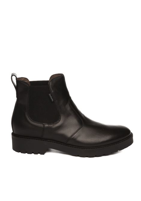 Black leather chelsea boot NERO GIARDINI | 411451GUANTO-100